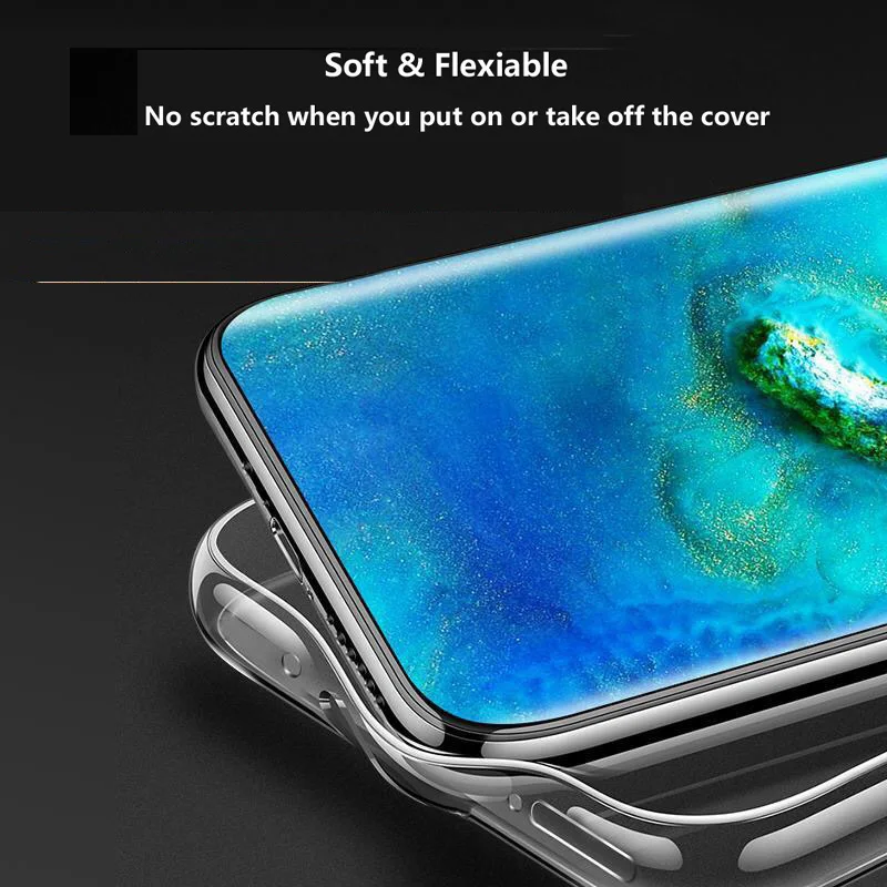 Силиконовый чехол для Huawei Mate 20 Pro Lite Mate20 X мягкий прозрачный ТПУ 360 Защитный |