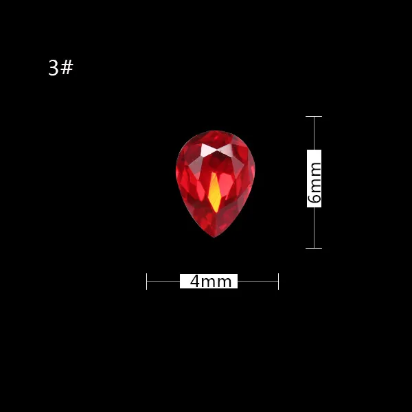 AAAAA класс 99% похожие Swa siam цветные точечные крошечные формы d Стразы для украшения ногтей камни многоцветные link1 No1-No15 - Цвет: No3 4x6mm