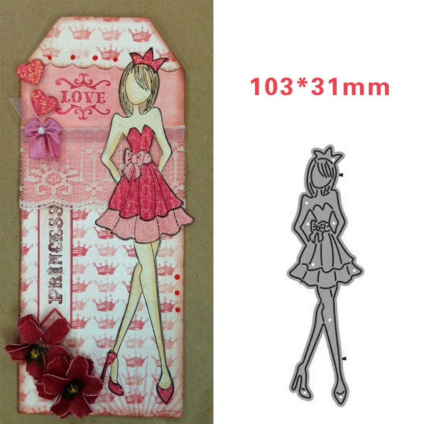 300 кукла для девушек высечки металла штампы Сделай Сам скрапбук изготовление