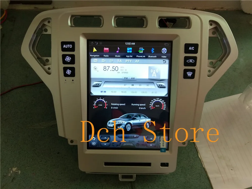 10 4 дюймов вертикальный Tesla стиль Android 9 0 автомобильный DVD GPS радио плеер для Ford Mondeo