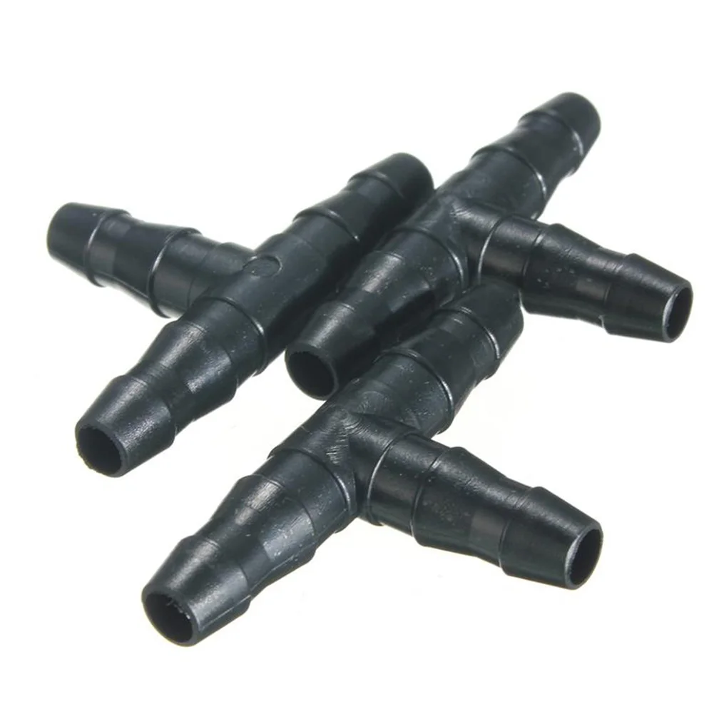 Три в сторону колючий шланг с капельный водовыпуском сопло тройник т коннектор