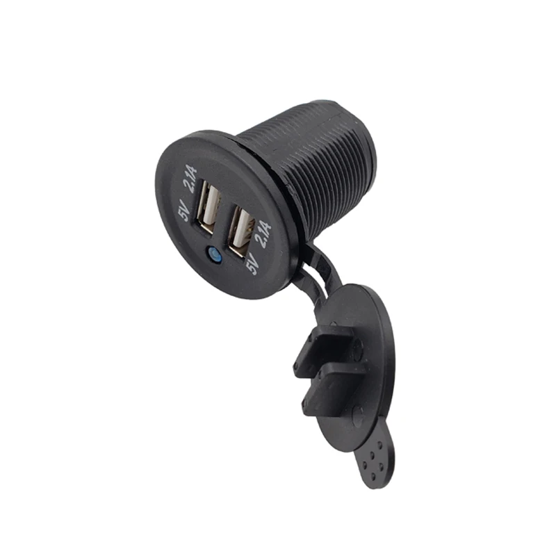 

Car USB Charger Socket for Motorcycle Auto Truck ATV Boat LED Car 4.2A Dual USB Socket 12V Auto USB Charger Power Adapter 24V