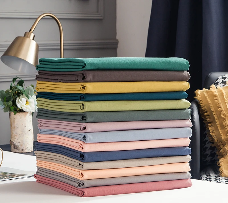 Постельное белье однотонная простыня большая Простыня из чистого хлопка