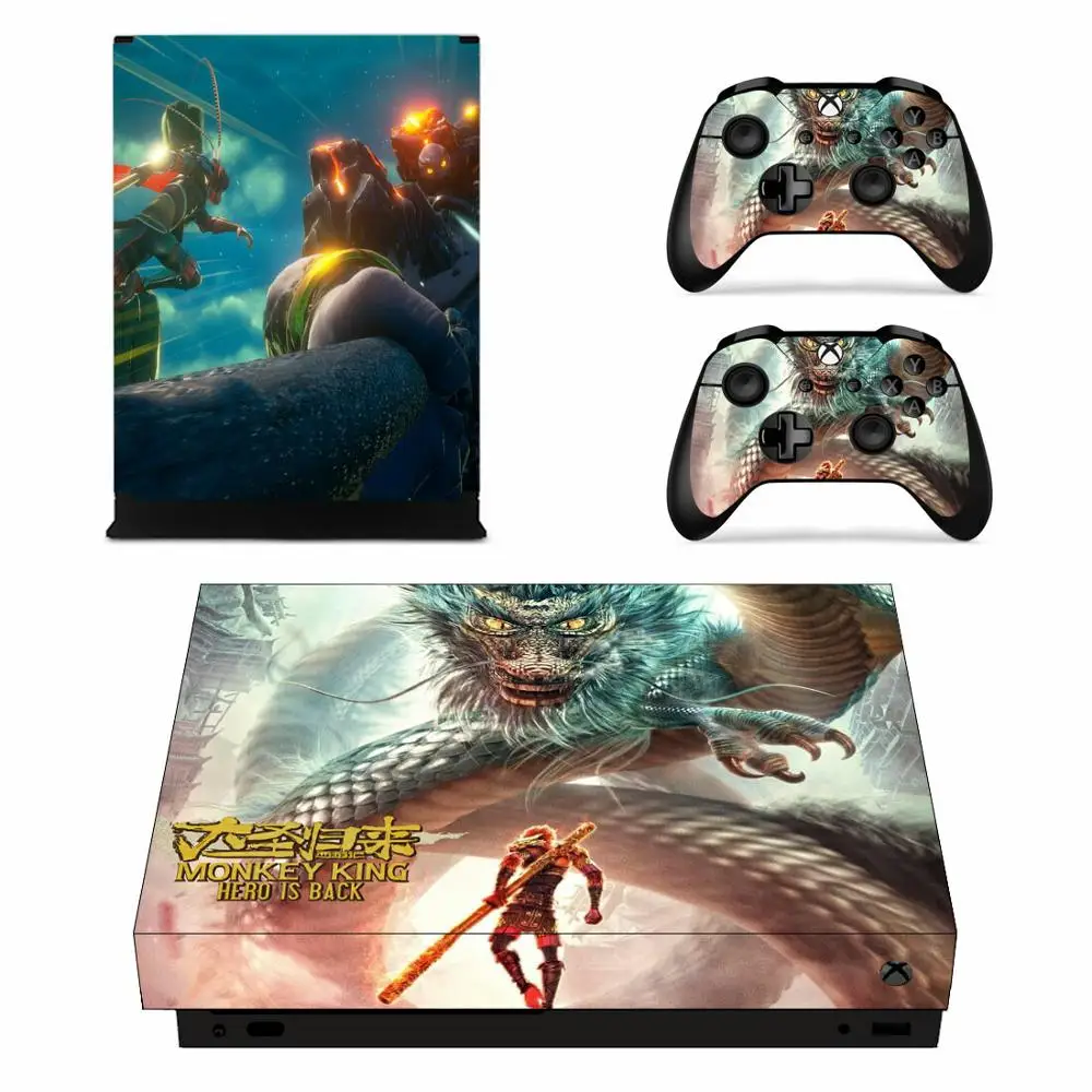 Король обезьяны: Герой наклейки на заднюю панель для Xbox One X Виниловая наклейка one
