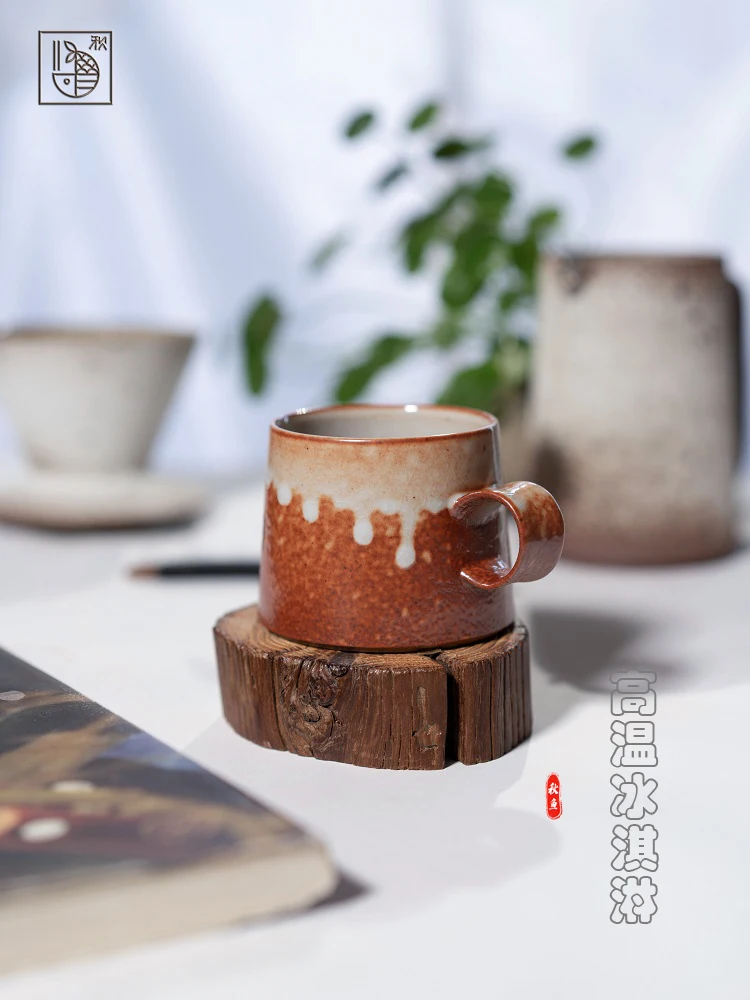 

Girls Milk Coffee Mug Ceramic Gift Retro Handmade Vintage Hot Chocolate Mug Latte Nordic Milk Beker Drinkware BY50MU
