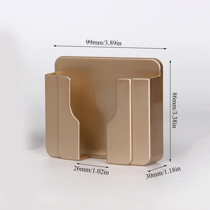 

Wall Mounted Organizer Storage Box Remote Control Mounted Mobile Phone Plug Wall Holder Charging Multifunction Holder Stand