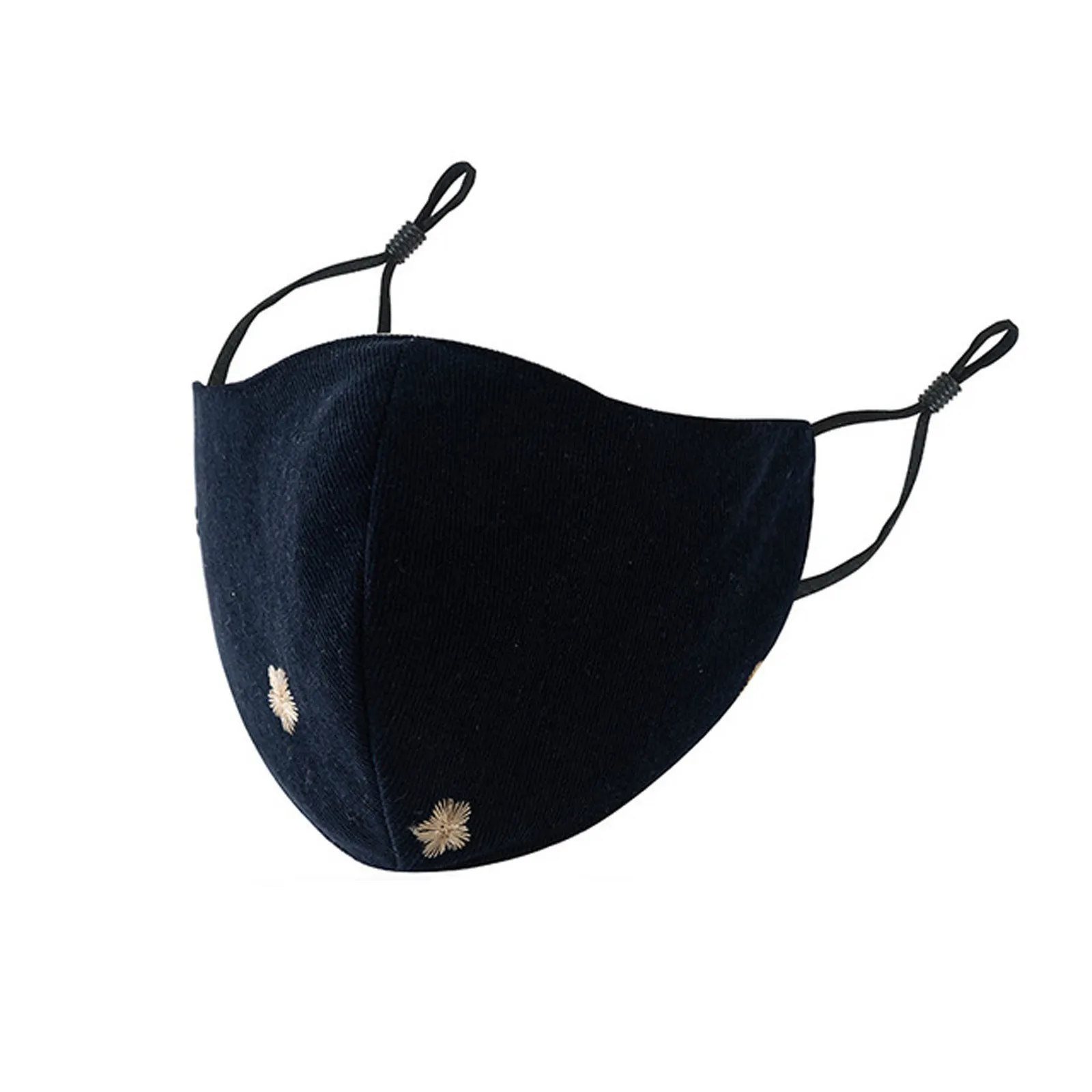 Косплей на Хэллоуин черная маска многоразовые унисекс женские мужские моющиеся