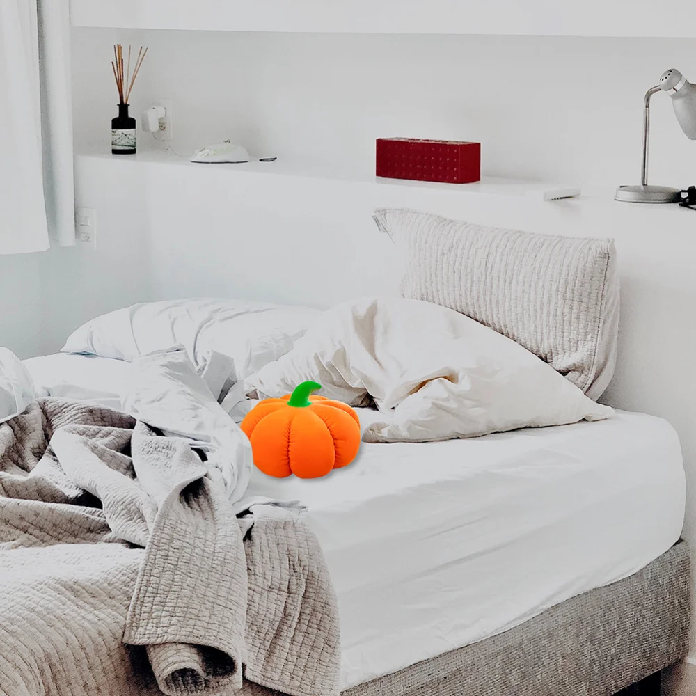 

1Pc Fluffy Pumpkin Toys Decorative Pumpkin Cushion for Sofa Chair