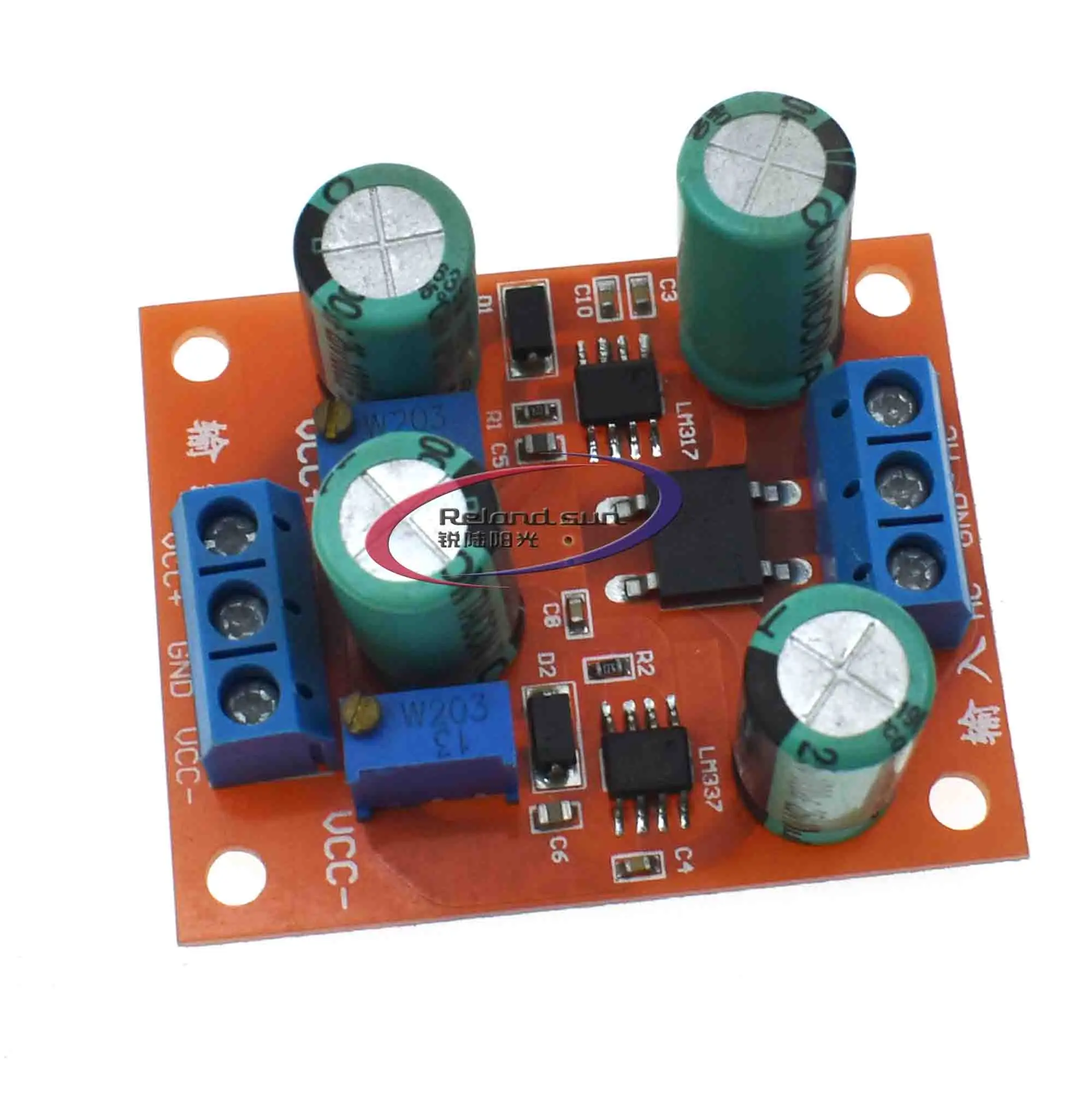 LM317 + LM337 регулируемая плата источника питания со стабилизацией напряжения