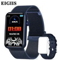eigiis smart band men bluetooth call smart bracelet body temperature heart rate monitor ladies smartwatch for android ios