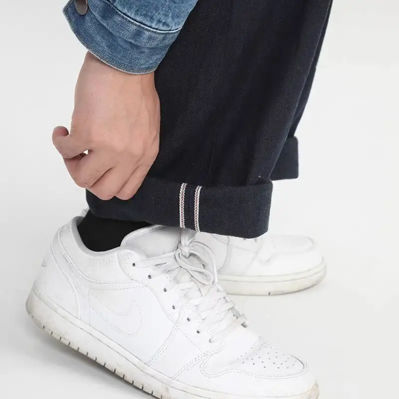 

Men's business casual straight pants Casual fashion Motorcycle Pants