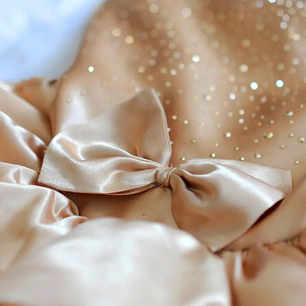 

Pet Dog Puppy Bow Gauze Dress Skirt Cat Sequin Princess Clothes Apparel