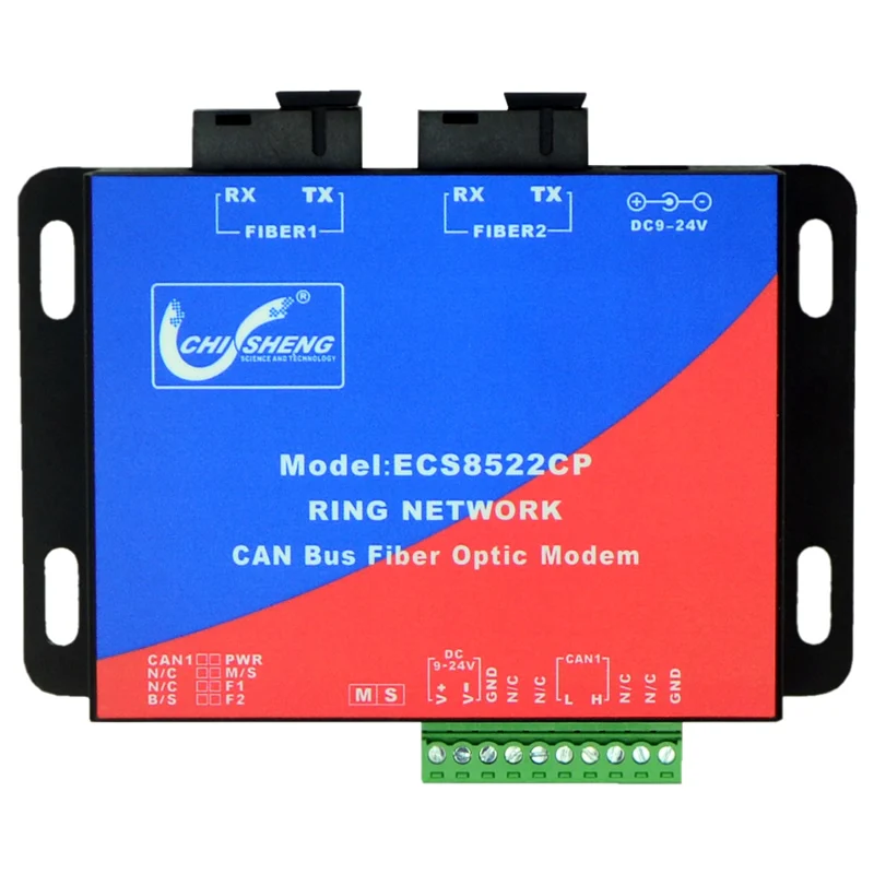 

ECS8522CP 1 CAN-to-Fiber Bus Optical Terminals Optical Cat CAN Optical Fiber Relay