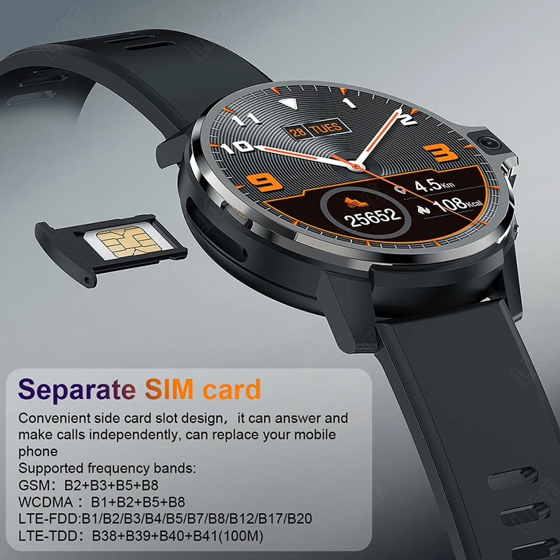 

Смарт-часы LIGE с поддержкой Satch, 4G, HD, 1 + 16 Гб