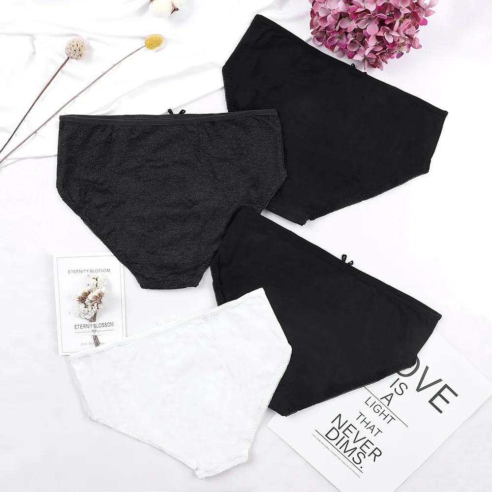 Трусики танга женские эластичные х/б 4 упаковки|Женские трусики| |