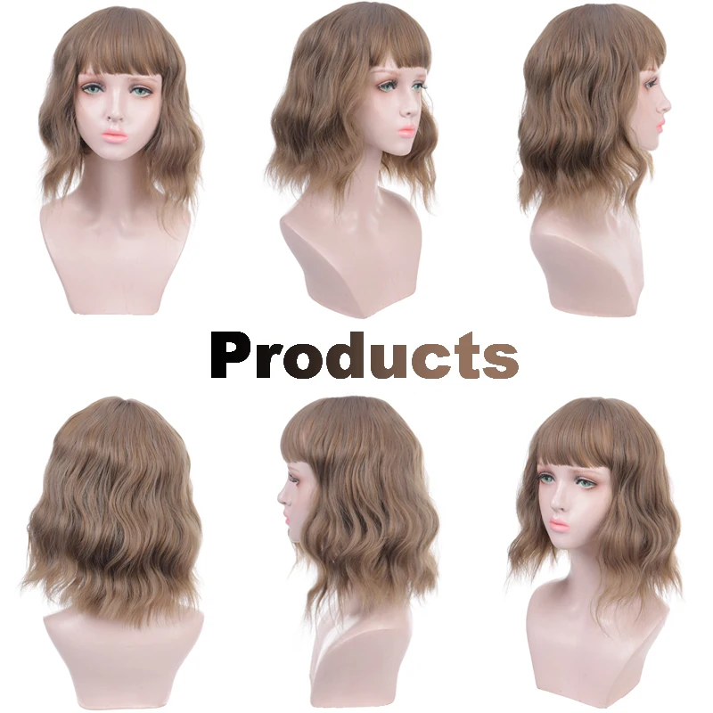 Парик для косплея XUANGUANG из синтетического термостойкого волокна с короткими