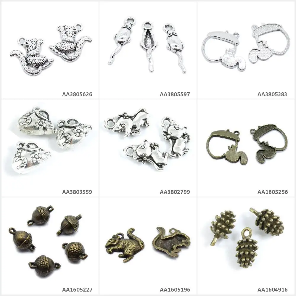 Античный бронзовый Серебристый покрытием Подвески для изготовления украшений