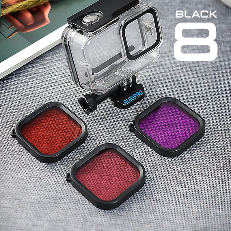 Фильтры для дайвинга MountDog GoPro Hero 8 Black аксессуары экшн-камеры защита экрана с