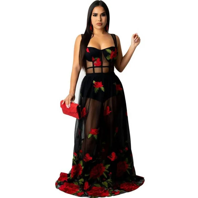 

African Embroider Dresses For Women Long Maxi Dress 2021 Dashiki Pleated African Clothes Dress Africa Clothing Christmas Robe