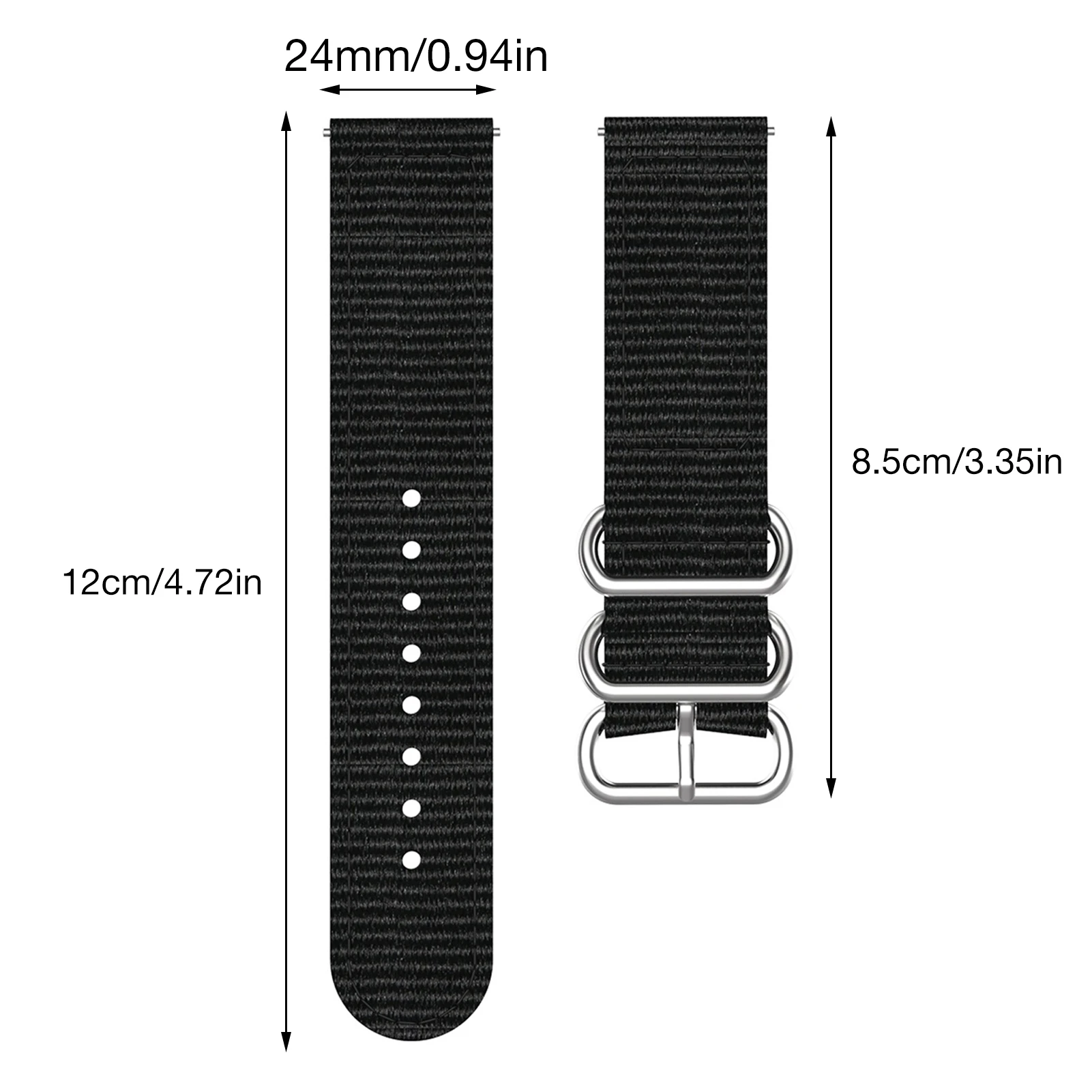 

Breathable Canvas Watch Strap For Suunto 7 Smart Watch Comfortable Wristband Replacement Wrist Band Smartwatch Accessories 24mm