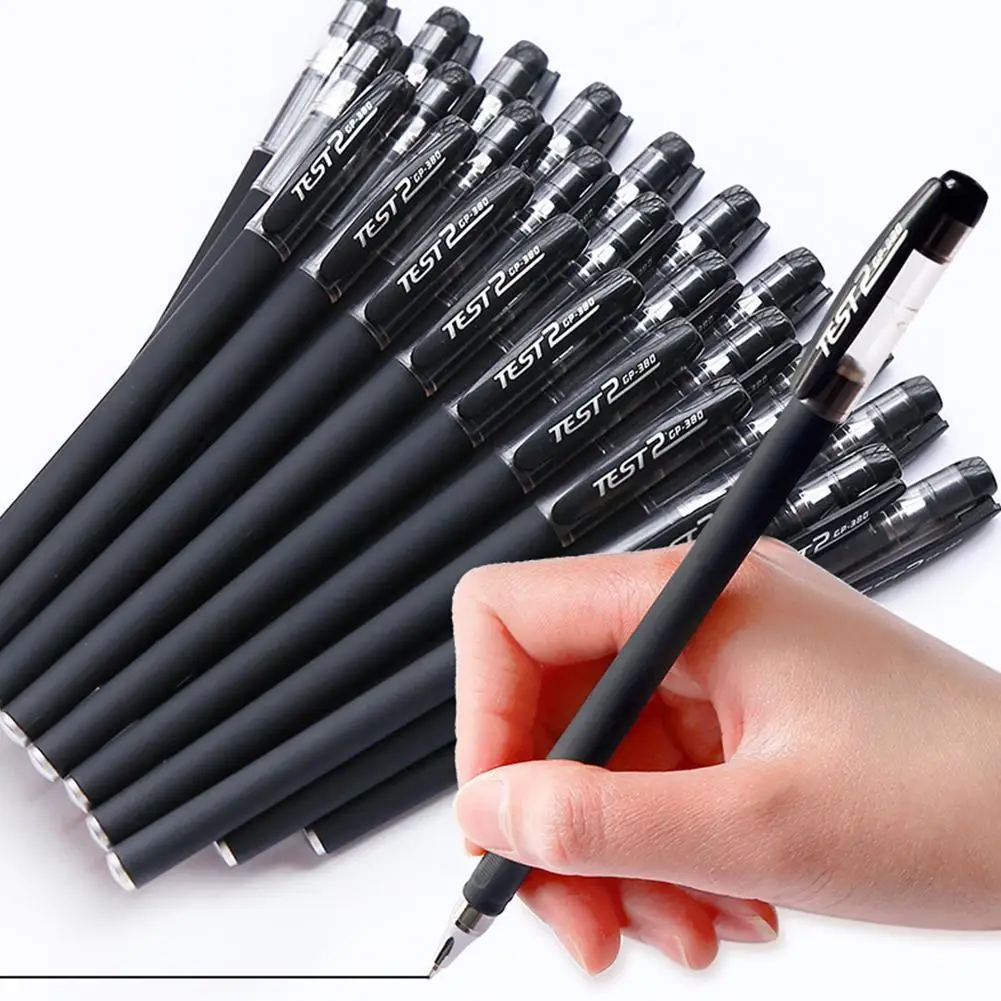 

1Pcs Black Ink Gel Pen 0.5mm Writing Pens Simple Matte Gel Pen For Student Stationery Business Gift School Office Supplies New
