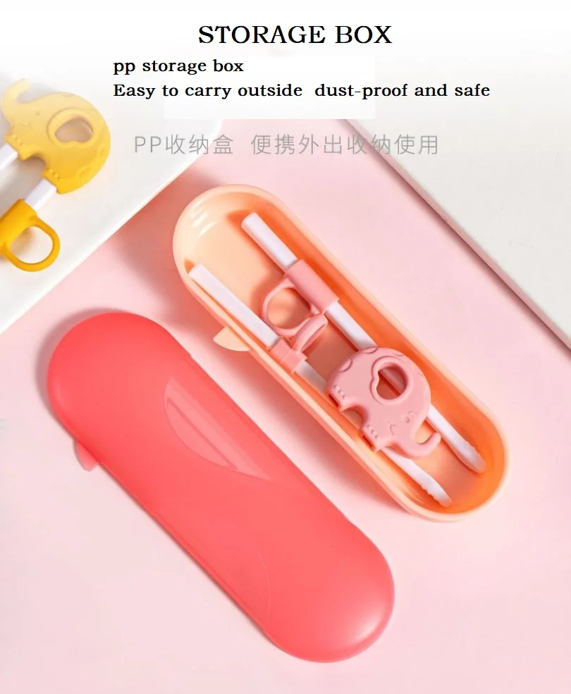 

Cartoon Children Eating Training Chopsticks Baby Learning Cutlery Chopsticks Baby Trainer Baby Eating Complementary Food Notes