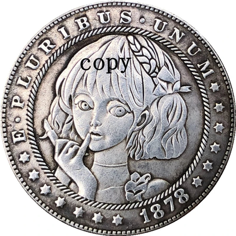 Никелевая монета Хобо 1878-CC США доллар Моргана тип копии 246 | Дом и сад