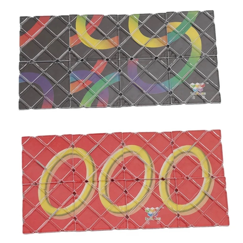 

066B 1Set Plastic Irregular Puzzle Learning Toy Intelligence Development Jigsaw Interactive Puzzle Cube Brain Teaser for Kids