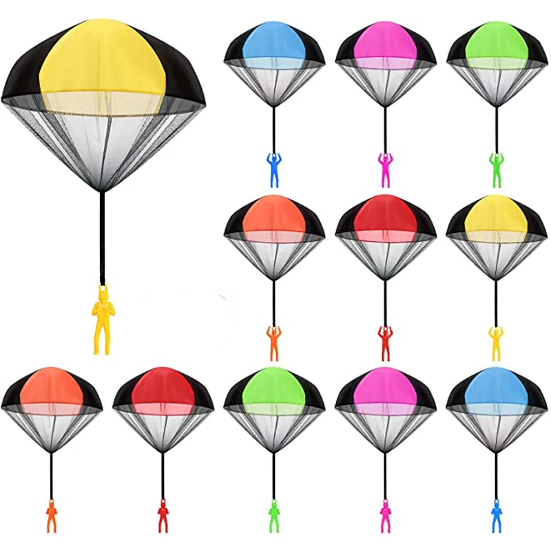 Солдат с парашютом Рука Бросив Сенсорная игра Открытый Игрушки Детские