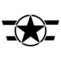 personalized star round shape car sticker motorcycle vinyl decals blacksilver