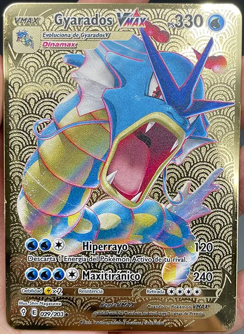 2022 New Spanish Version Pokemon Metal Cards VSTAR Vmax DIY Card Pikachu Charizard Golden Kids Gift Game Collections | Игрушки и хобби