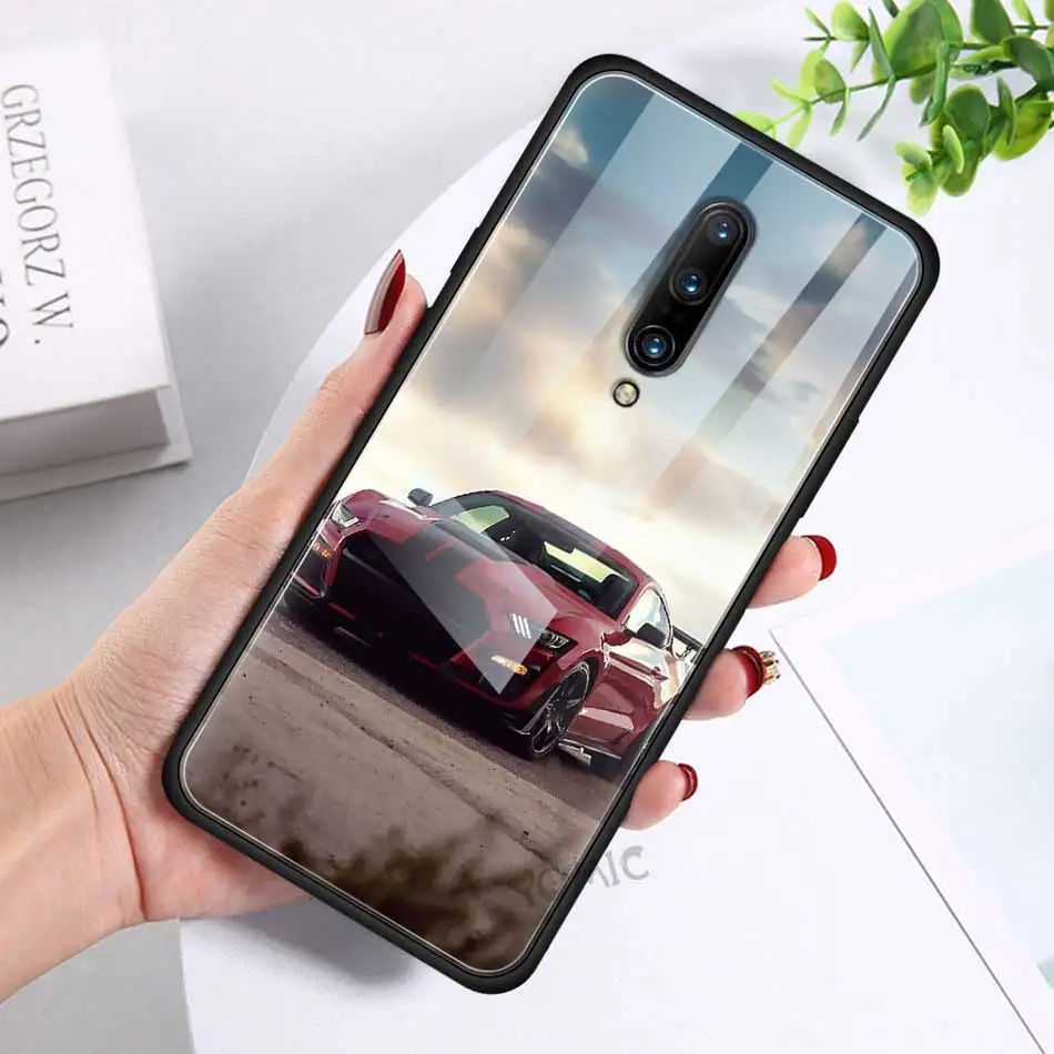 

Sports Cars Male Men Tempered Glass Phone Case for OnePlus 7 8 Nord 7T 9 Pro 8T 5G Z 9R Cover for 1+ 7pro 8Nord5G Shell Capa