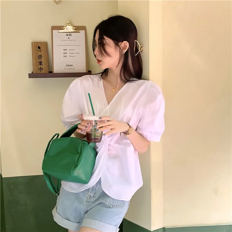 Cheap wholesale 2021 spring summer autumn new fashion casual ladies work women Blouse woman overshirt female OL tops At93535F