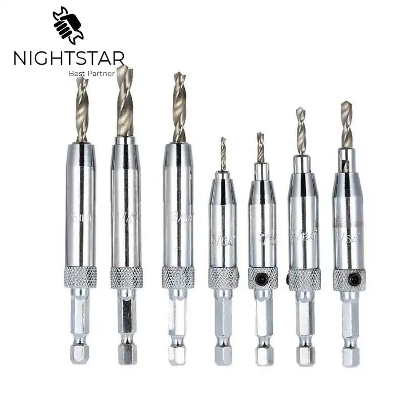 Набор сверл набор из 7 насадок для перфоратора дверей|drill bit set|power toolsself drilling |