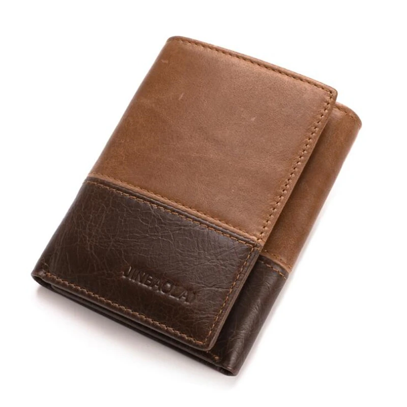 

New Korean Leather Wallet Men Fashion Card Holder Wallet Blocking Male Short Purse High Quality