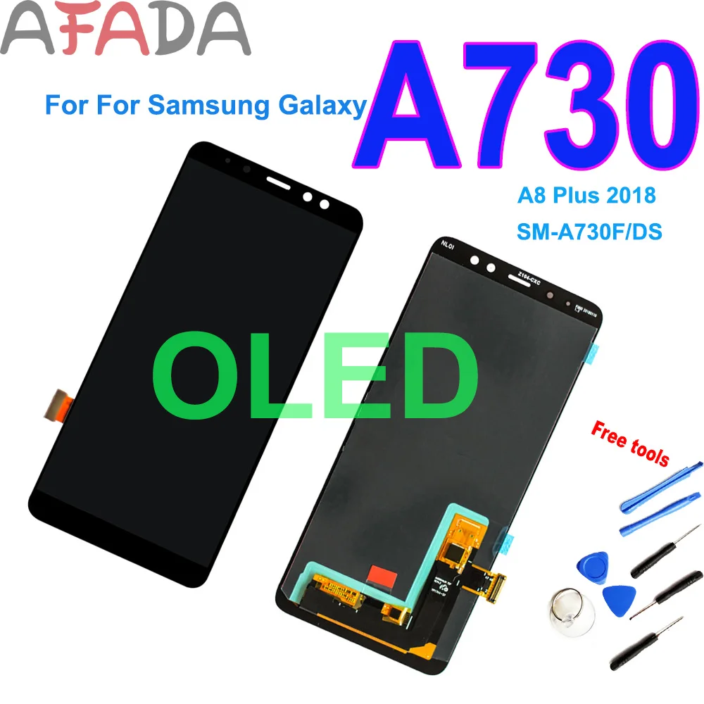 AAA + Oled 6 &quotЖК дисплей для Samsung Galaxy A8 Plus 2018 A730 A730F/DS сенсорный экран дигитайзер