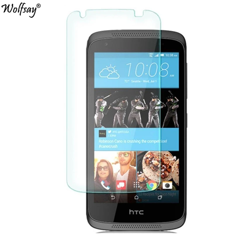 2 шт. для Стекло htc Desire 526G закаленное Стекло для htc Desire 526G Экран протектор для htc 526 защитная пленка 326 326G Wolfsay