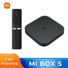 ТВ-приставка Xiaomi Mi TV Box S, 4K Ultra HD, Android TV глобальная версия, HDR, 2 ГБ, 8 ГБ, Wi-Fi, Google Cast, Netflix, Smart TV, Mi Box 4, медиаплеер, 9,0
