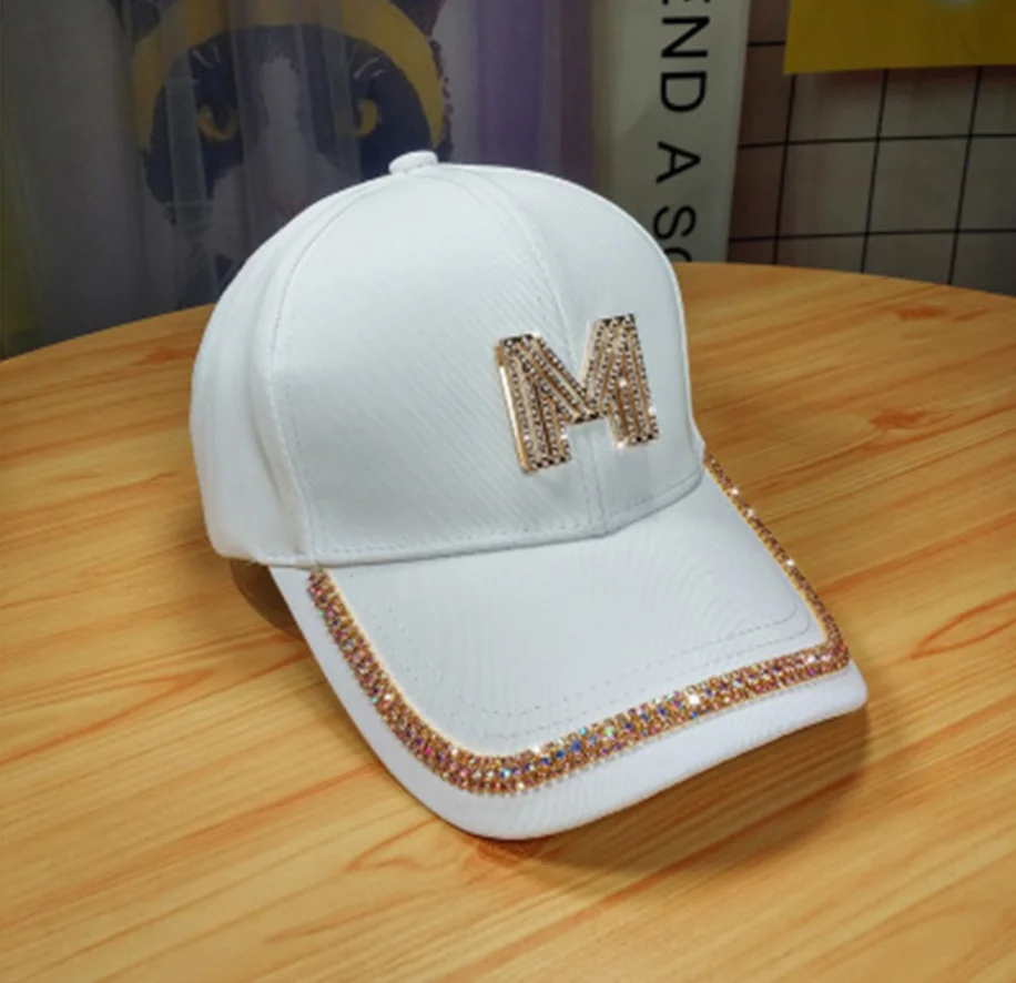 Новинка Женская Регулируемая сетчатая шляпа с вышивкой Стразы дышащая