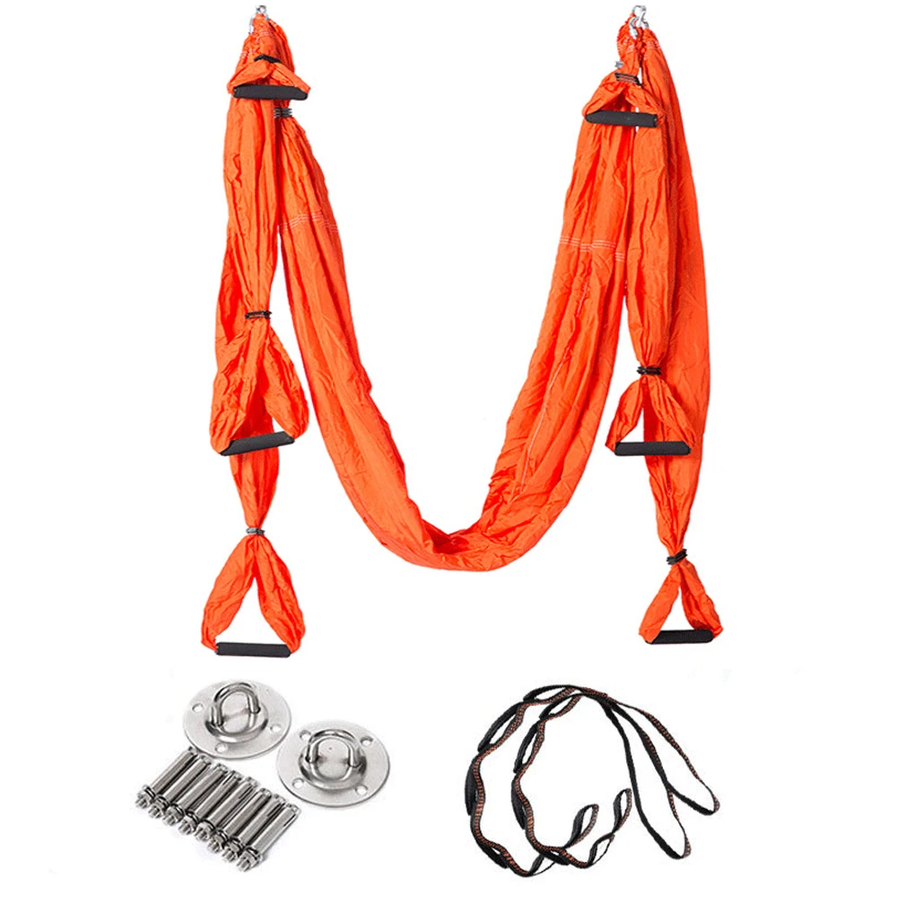 

Full set Flying-Aerial Yoga Hammock Fabric Swing Latest Multifunction Anti-gravity Yoga belts for yoga training Yoga for sport