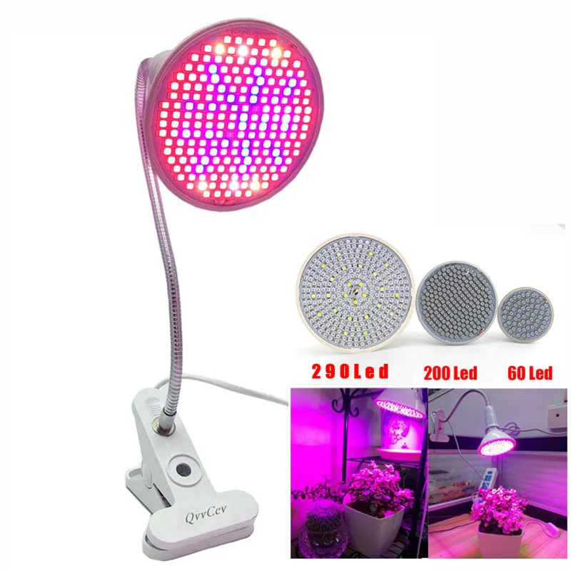 

60 126 200 Led Grow Light bulb 360 Flexible Lamp Holder Clip for Plant Flower vegetable Growing Indoor greenhouse hydroponics