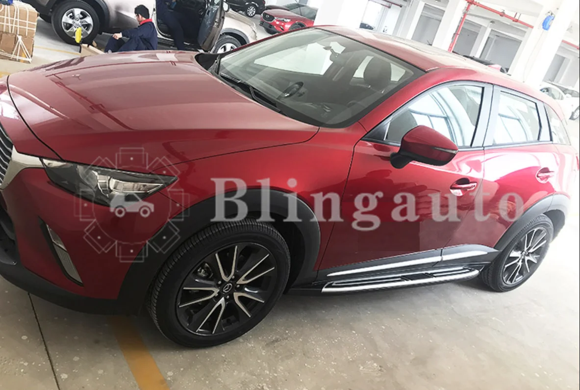 2 шт. левый и правый алюминиевый боковой Шаг подходит для Mazda CX3 CX-3 Беговая доска Nerf бар педаль протектор