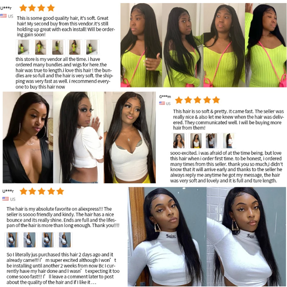 Прямые волнистые волосы 100% человеческие пряди 1/3/4 сделки 8-26 дюймов Пряди