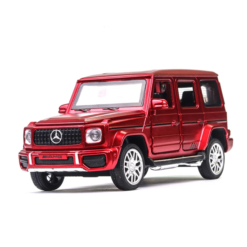 No Original Box 1:32 Mercedes-Benz G63 модель автомобиля из сплава с вытягивающимся задним сиденьем и музыкальной моделью игрушки для детей Подарки для детей - Цвет: No Original Box