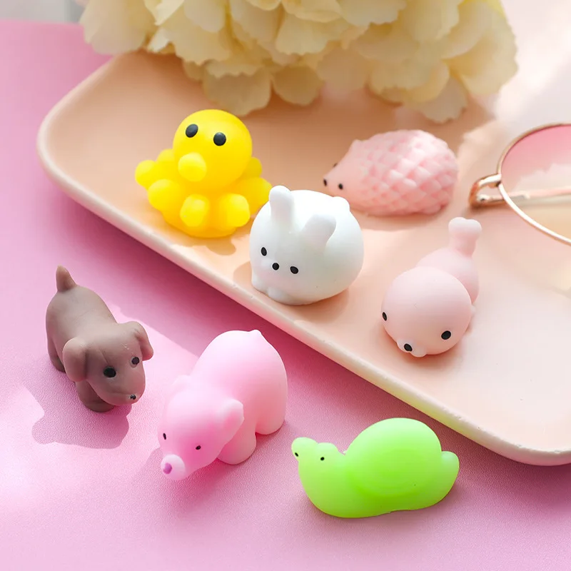 Animales Kawaii blandos para aliviar el estr&eacute;s para adultos, paquete de Juguetes antiestr&eacute;s-3