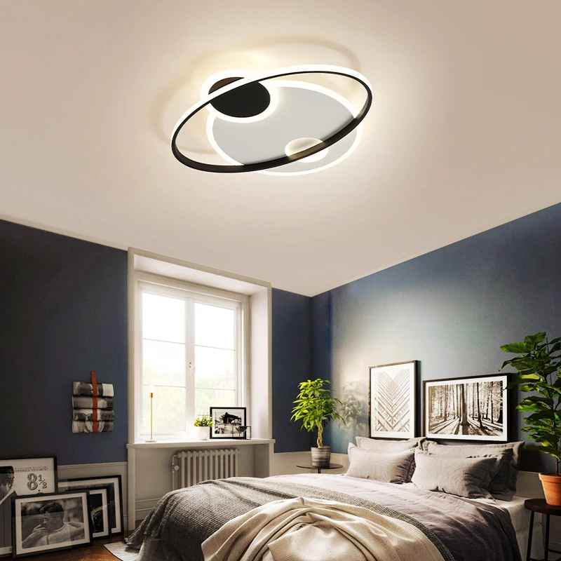 

NEO Gleam White with Black led chandelier 90-260V New Modern led chandelier lighting lamp for living room bedroom study room