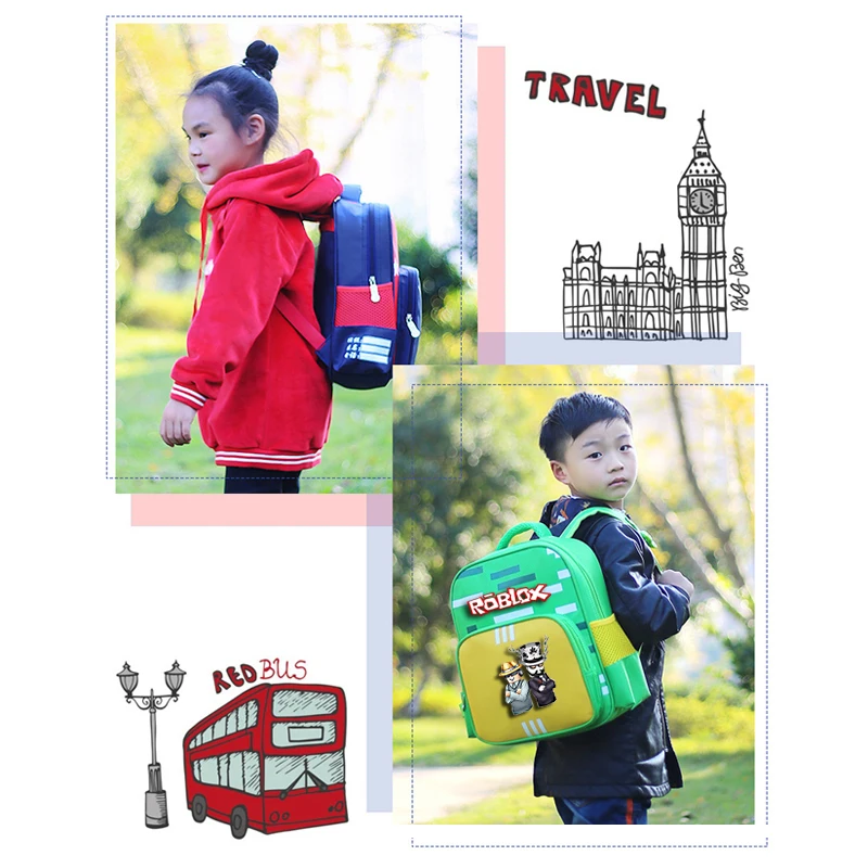 

2021 New Robloxing Cute cartoon Waterproof Backpack NEW Children School Bags boys Girls school Backpacks 2 styles Fsaion Bags