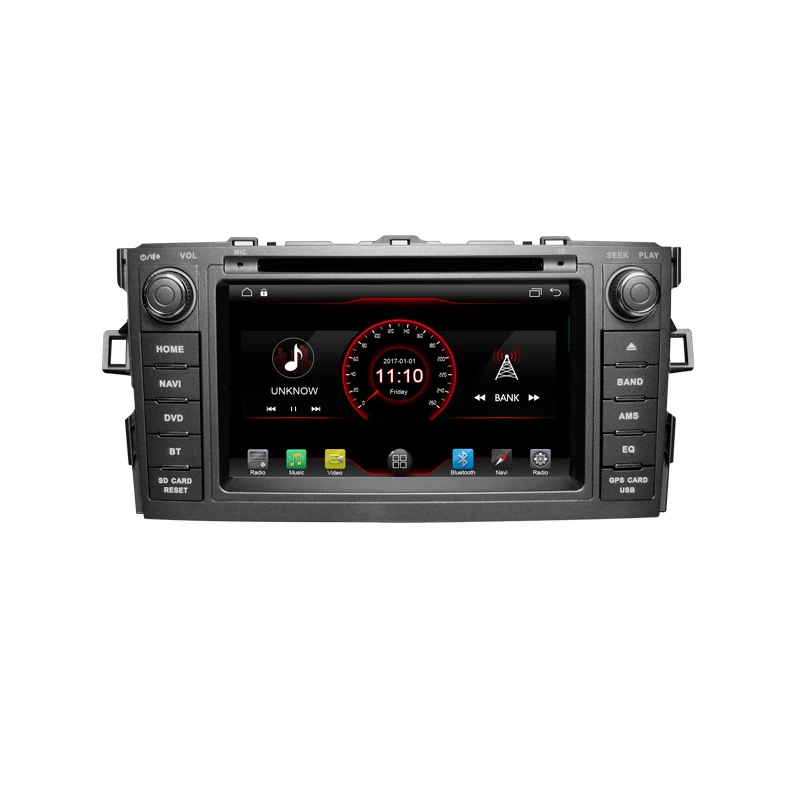 2 din Android 10 автомобильный dvd-плеер gps-навигация для Toyota AURIS 2006 2007 2008 2009 2010 2011 Радио