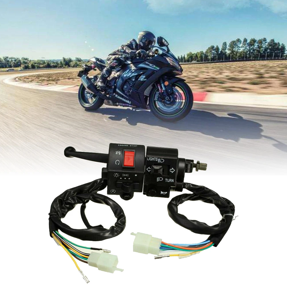 GN125 Left Right Handlebar Headlight Switch Horn Starts 2PCS Motorcycle Lever for Suzuki King | Автомобили и мотоциклы