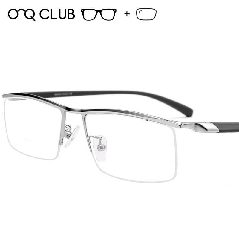 O-Q клубный дизайн мужские титановые сплав оправа для очков мужчин квадратный